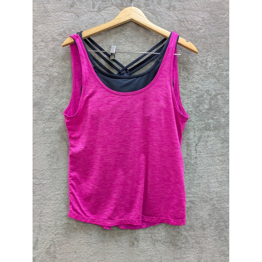 Athleta Fully Focused Support Tank Top Built In Sports Bra Gym Yoga